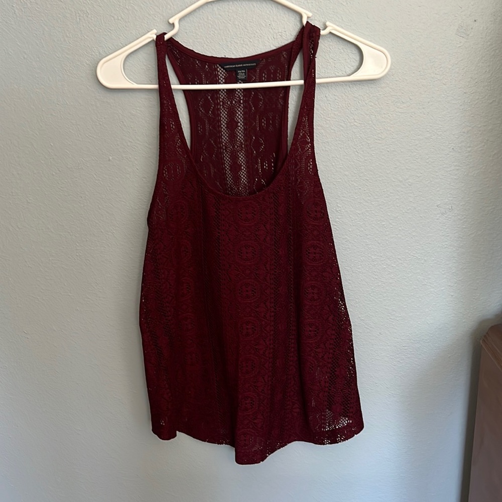 American eagle netted tank top